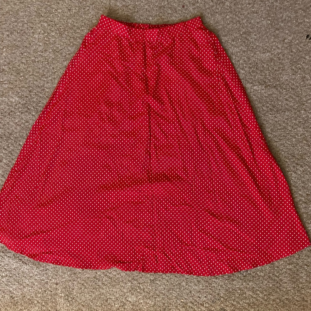 Vintage midi-length A-line skirt